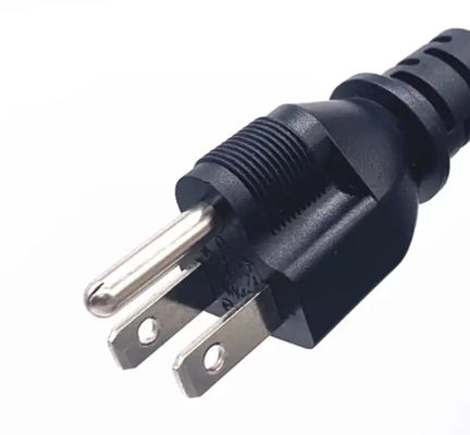 黒 日本電源コード 3ピンプラグ 7A 12A 15A 125V から C13 PVC ジャケット