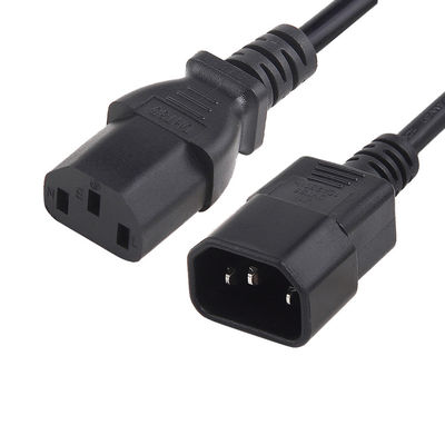10A 125V 延長電源ケーブル UL 承認 IEC C13 C14 接続ケーブル