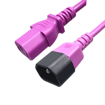 C13 C14 拡張電源コード VDE UL 16A 250V 3ピンプラグ IECケーブル