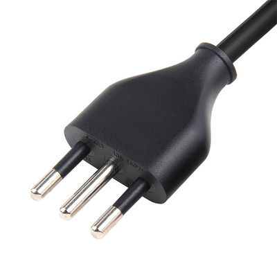 ブラック イタリア 電源コード 3ピンプラグ IEC 320 C5 拡張ケーブル パソコン用