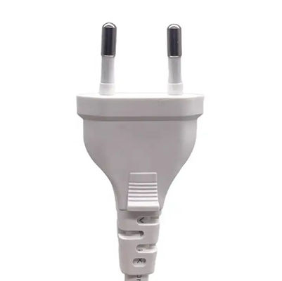 フラット2ピン電源ケーブル 欧州プラグ VDE 2.5A 250V ユーロ標準交流コード
