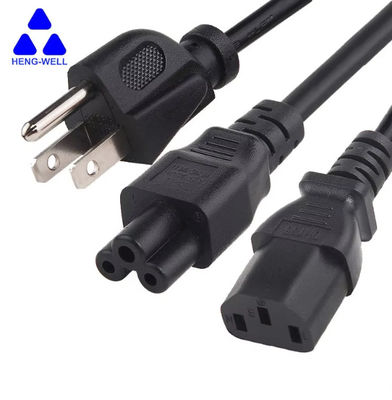 UL 3ワイヤー USA パワーコード 18AWG 電動 NEMA 5-15p から IEC C13 ノートパソコンケーブル