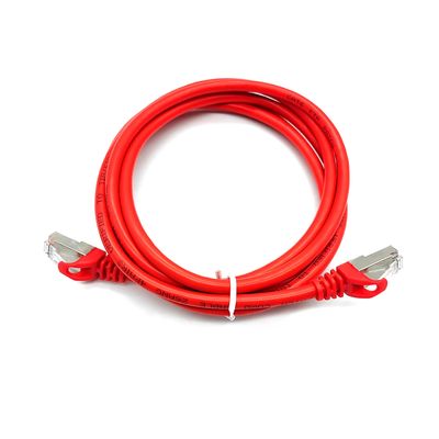 防水 Cat6A RJ45 パッチコードケーブル LAN ネットワーク接続とアプリケーションのためのカスタマイズされた長さ PVC ジャケット