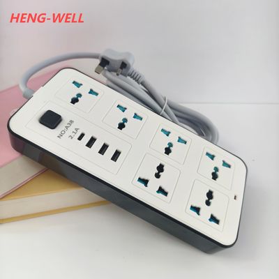 250V 6A電源ソケット 6WAYユニバーサルホール 3USB A 1USB C 互換性 イギリス US EU AU & ITプラグ