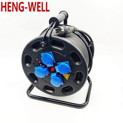 16A 漏れ防止スイッチケーブルリール 3 1.50 2.50 Sqmm 最大容量 100 メートル ケーブル処理のために設計